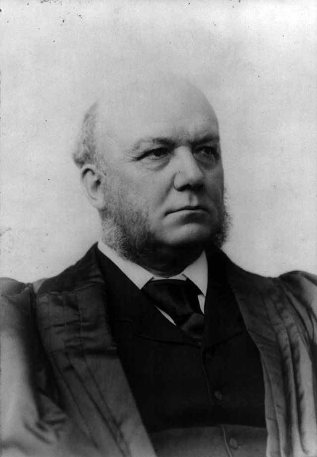 Photograph of Justice Horace Gray (1881–1902). Gray authored the ruling in U.S. vs. Wong Kim Ark (1898) / via Wikimedia Commons