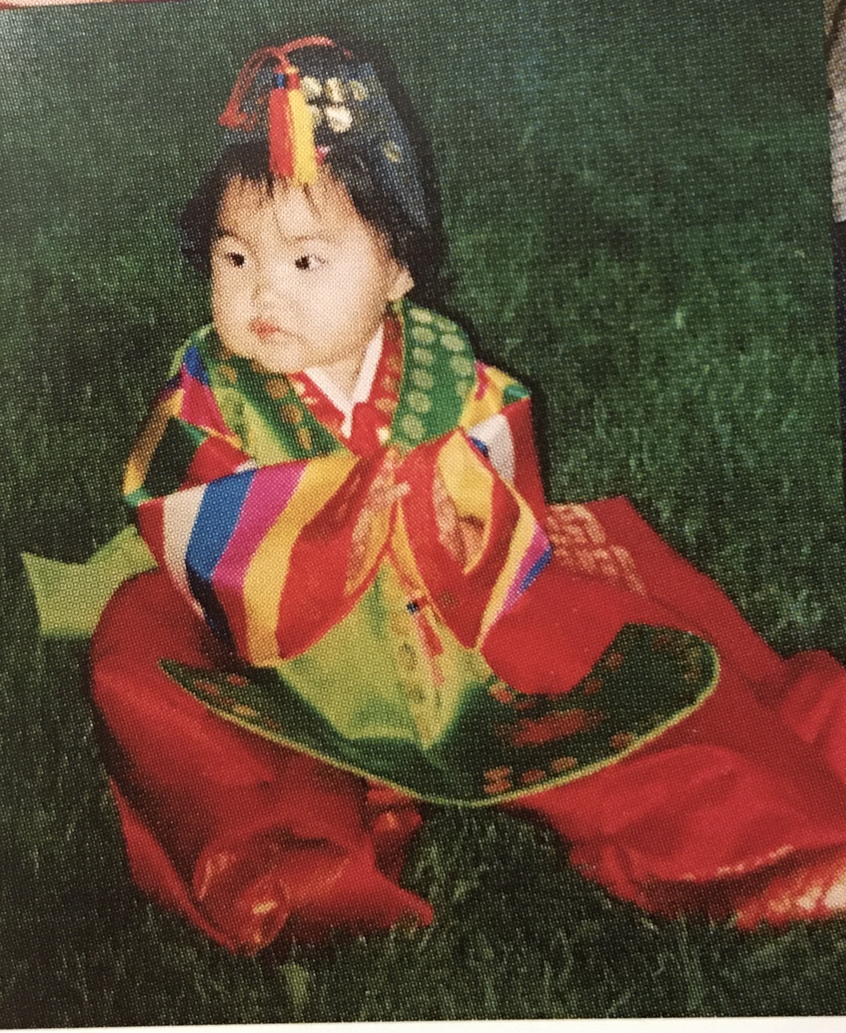 Charlotte in traditional Korean hanbok